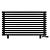 Arbiola Gorizont Ritmo VZ 1250-40-12 секций чёрный горизонтальный  радиатор c нижним подключением (на ножках)