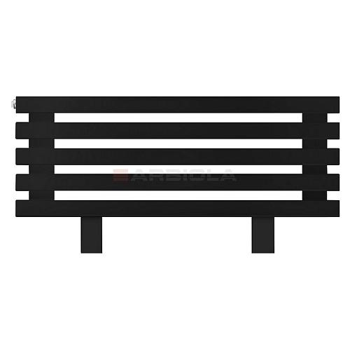 Arbiola Gorizont Ritmo HZ 700-40-05 секций чёрный горизонтальный  радиатор c боковым подключением (на ножках)