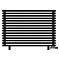 Arbiola Gorizont Ritmo VZ 1250-40-15 секций чёрный горизонтальный  радиатор c нижним подключением (на ножках)