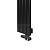 Arbiola Liner V 1200-36-10 секции черный вертикальный радиатор c нижним подключением