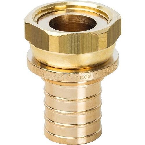 STOUT Переходник 32xG 1" с накидной гайкой для труб из сшитого полиэтилена аксиальный