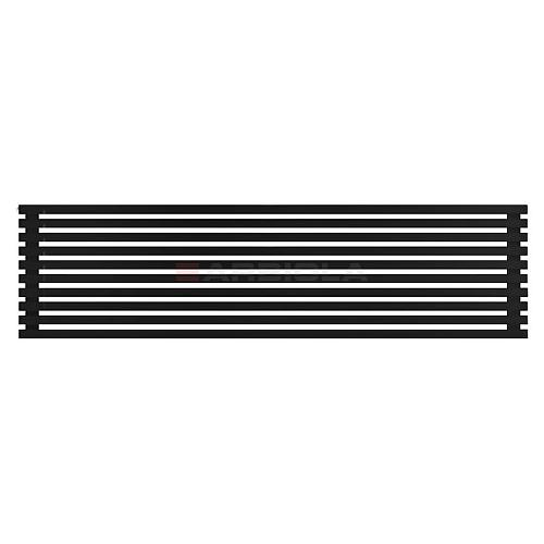 Arbiola Gorizont Ritmo H 2200-40-10 секций чёрный горизонтальный  радиатор c боковым подключением