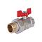ROMMER Шаровой кран с американкой 1/2" ВР/НР, ручка бабочка