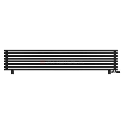Arbiola Gorizont Ritmo VZ 2500-40-08 секций чёрный горизонтальный  радиатор c нижним подключением (на ножках)