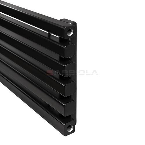 Arbiola Gorizont Ritmo H 700-40-39 секций чёрный горизонтальный  радиатор c боковым подключением
