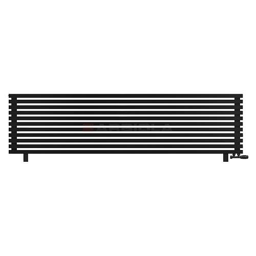 Arbiola Gorizont Ritmo VZ 2500-40-11 секций чёрный горизонтальный  радиатор c нижним подключением (на ножках)