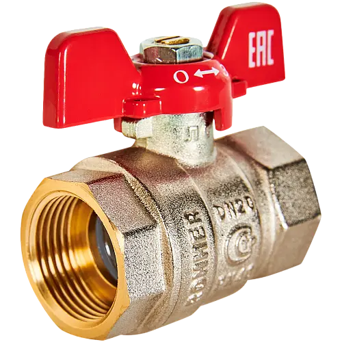 ROMMER Кран шаровой, ВР/ВР, ручка бабочка 3/4"