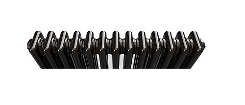 Zehnder Charleston Completto 3057/16 V001 1/2" RAL 9017 matt/9217 нижнее подключение черный матовый