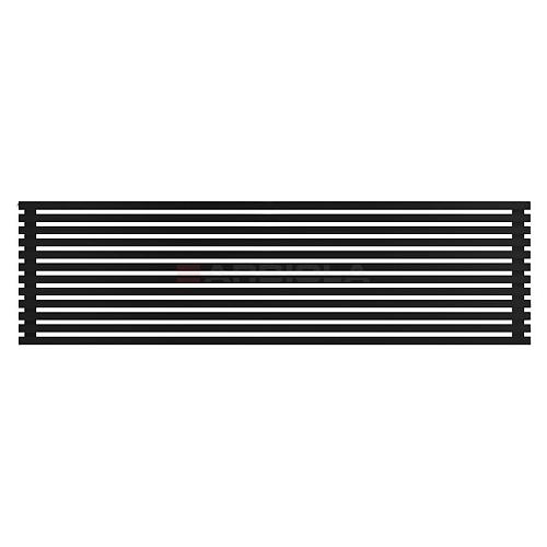 Arbiola Gorizont Ritmo H 2500-40-12 секций чёрный горизонтальный  радиатор c боковым подключением