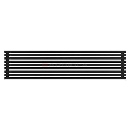 Arbiola Gorizont Ritmo H 2200-40-09 секций чёрный горизонтальный  радиатор c боковым подключением