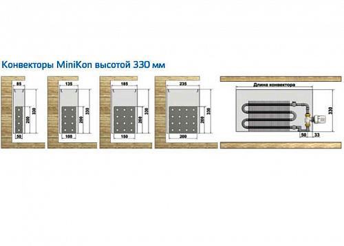 Varmann MiniKon Стандарт 135-330-2700 Конвектор напольный