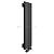 Arbiola Liner V 700-36-18 секции черный вертикальный радиатор c нижним подключением