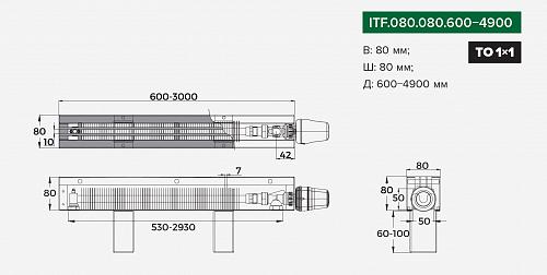 Itermic ITF 80-80-1200 конвектор напольный
