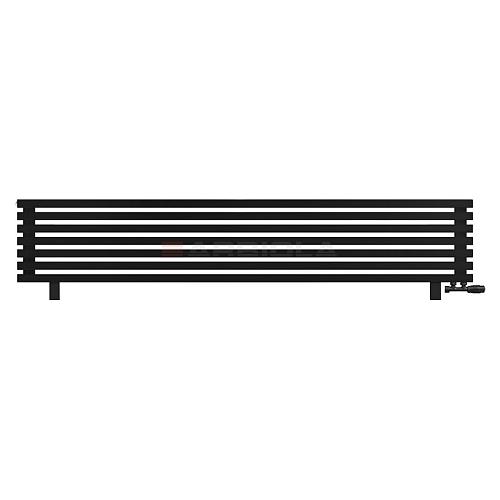Arbiola Gorizont Ritmo VZ 2200-40-07 секций чёрный горизонтальный  радиатор c нижним подключением (на ножках)