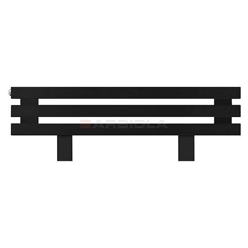 Arbiola Gorizont Ritmo HZ 700-40-03 секции чёрный горизонтальный  радиатор c боковым подключением (на ножках)