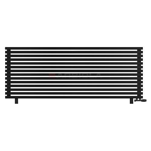 Arbiola Gorizont Ritmo VZ 2200-40-14 секций чёрный горизонтальный  радиатор c нижним подключением (на ножках)