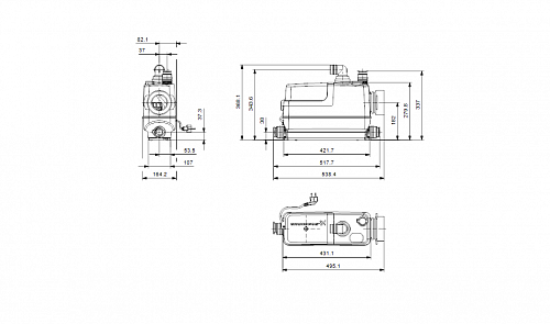 Канализационная установка Grundfos Sololift 2 CWC-3