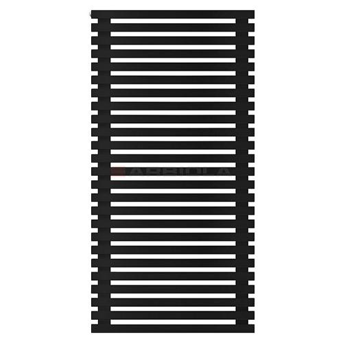 Arbiola Gorizont Ritmo H 700-40-25 секций чёрный горизонтальный  радиатор c боковым подключением