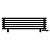 Arbiola Gorizont Ritmo VZ 1250-40-06 секций чёрный горизонтальный  радиатор c нижним подключением (на ножках)