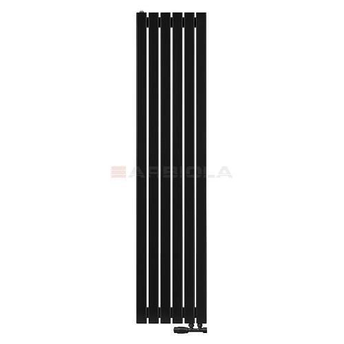 Arbiola Liner V 1800-36-06 секции черный вертикальный радиатор c нижним подключением