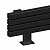 Arbiola Gorizont Mono HZ 1200-60-10 секции черный горизонтальный радиатор c боковым подключением (с ножками)