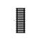 Arbiola Gorizont Ritmo H 600-40-23 секции чёрный горизонтальный  радиатор c боковым подключением