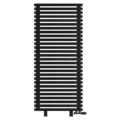 Arbiola Gorizont Ritmo VZ 700-40-28 секций чёрный горизонтальный  радиатор c нижним подключением (на ножках)