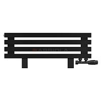 Arbiola Gorizont Ritmo VZ 1000-40-04 секции чёрный горизонтальный  радиатор c нижним подключением (на ножках)