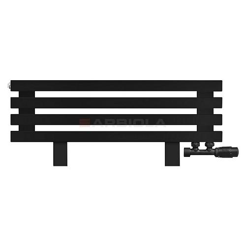 Arbiola Gorizont Ritmo VZ 1000-40-04 секции чёрный горизонтальный  радиатор c нижним подключением (на ножках)
