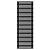 Arbiola Gorizont Ritmo H 700-40-36 секций чёрный горизонтальный  радиатор c боковым подключением