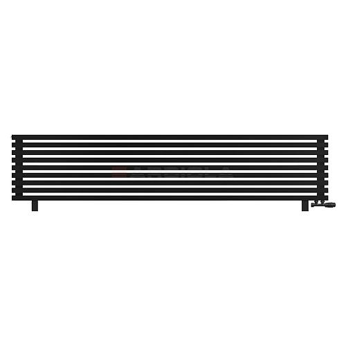 Arbiola Gorizont Ritmo VZ 2500-40-09 секций чёрный горизонтальный  радиатор c нижним подключением (на ножках)