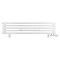 Arbiola Gorizont Ritmo VZ 1250-40-05 секций белый горизонтальный  радиатор c нижним подключением (на ножках)