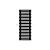 Arbiola Gorizont Ritmo H 600-40-21 секция чёрный горизонтальный  радиатор c боковым подключением