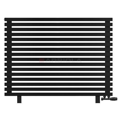 Arbiola Gorizont Ritmo VZ 1250-40-16 секций чёрный горизонтальный  радиатор c нижним подключением (на ножках)