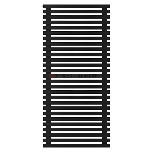 Arbiola Gorizont Ritmo H 700-40-27 секций чёрный горизонтальный  радиатор c боковым подключением