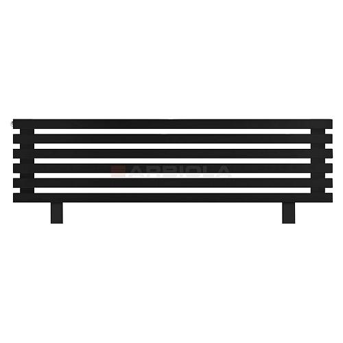 Arbiola Gorizont Ritmo HZ 1250-40-06 секций чёрный горизонтальный  радиатор c боковым подключением (на ножках)