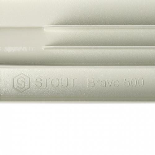 Stout Bravo Ventil 500 06 секции Алюминиевый радиатор нижнее правое подключение 