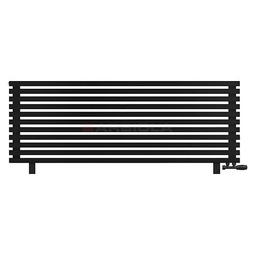 Arbiola Gorizont Ritmo VZ 2000-40-11 секций чёрный горизонтальный  радиатор c нижним подключением (на ножках)