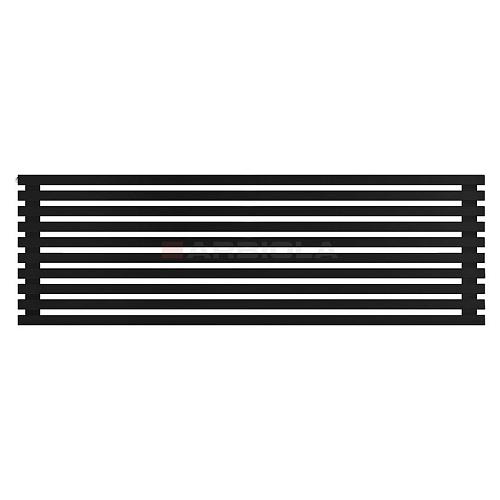 Arbiola Gorizont Ritmo H 1750-40-10 секций чёрный горизонтальный  радиатор c боковым подключением