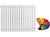 Arbiola Iris 42 H 700-42-19 секции цветной вертикальный радиатор c боковым подключением