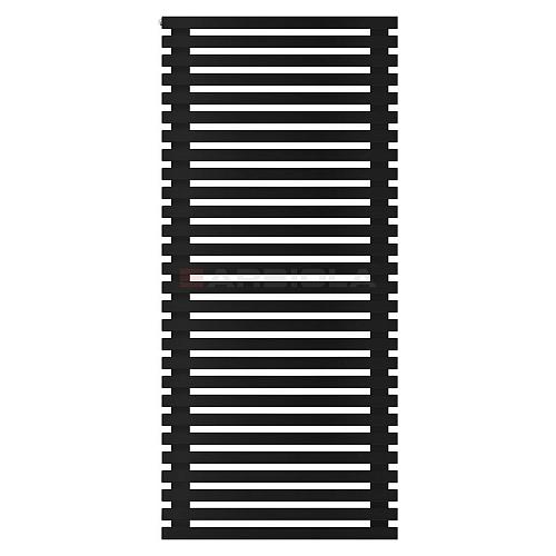 Arbiola Gorizont Ritmo H 700-40-28 секций чёрный горизонтальный  радиатор c боковым подключением