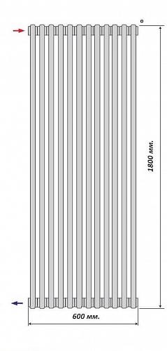 Purmo Delta Laserline AB 2180/12 секции боковое подключение