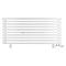 Arbiola Gorizont Ritmo VZ 1250-40-10 секций белый горизонтальный  радиатор c нижним подключением (на ножках)