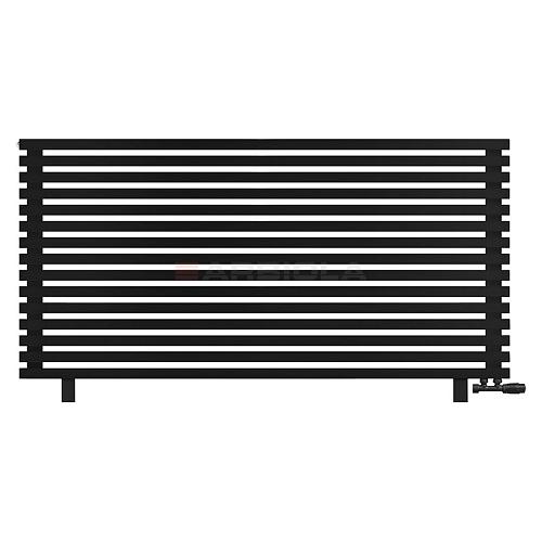 Arbiola Gorizont Ritmo VZ 2000-40-15 секций чёрный горизонтальный  радиатор c нижним подключением (на ножках)