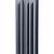 Global Style Plus 500 07 cекции БиМеталлический секционный радиатор серый (глобал)