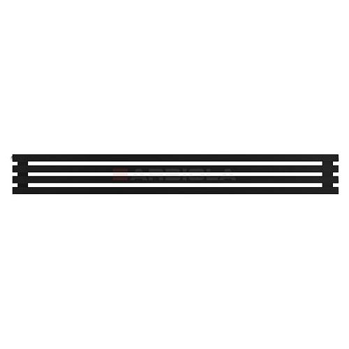 Arbiola Gorizont Ritmo H 1750-40-04 секции чёрный горизонтальный  радиатор c боковым подключением