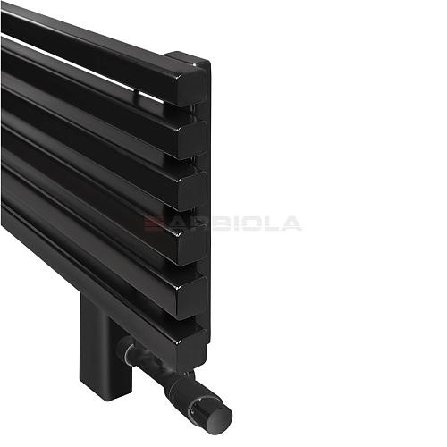 Arbiola Gorizont Ritmo VZ 1000-40-02 секции чёрный горизонтальный  радиатор c нижним подключением (на ножках)