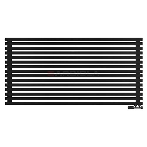 Arbiola Ritmo Gorizont V 1750-40-15 секций чёрный горизонтальный радиатор c нижним подключением