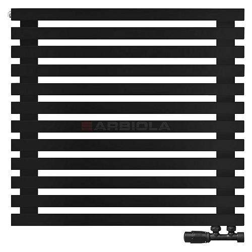 Arbiola Ritmo Gorizont V 1000-40-12 секций чёрный горизонтальный радиатор c нижним подключением