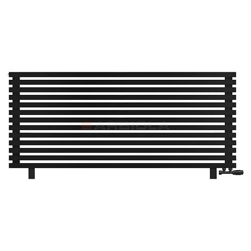 Arbiola Gorizont Ritmo VZ 2000-40-13 секций чёрный горизонтальный  радиатор c нижним подключением (на ножках)